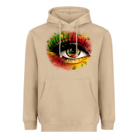 Mushroom juneteenth eye Heavyweight Hoodie - Zillion Design Studio