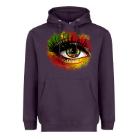Plum juneteenth eye Heavyweight Hoodie - Zillion Design Studio