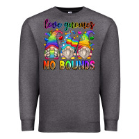 Charcoal Heather love gnomes no bounds Premium Sweatshirt - Zillion Design Studio