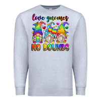 Heather Grey love gnomes no bounds Premium Sweatshirt - Zillion Design Studio