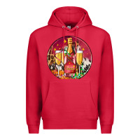 Cardinal christmas champagne bottle and champagne's Premium Hoodie - AdoDesignShop