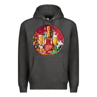 Christmas Champagne Bottle And Champagne's Premium Hoodie | Teevron