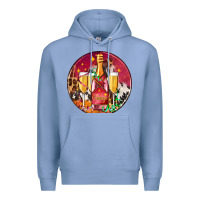 Colony Blue christmas champagne bottle and champagne's Premium Hoodie - AdoDesignShop