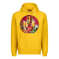 Lemon christmas champagne bottle and champagne's Premium Hoodie - AdoDesignShop