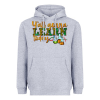 Heather Grey yall gonna learn today Heavyweight Hoodie - texasbilliewilder