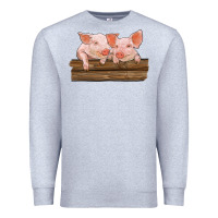 Heather Grey barn pigs Premium Sweatshirt - RanaPortraitStore