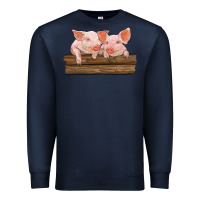 Navy barn pigs Premium Sweatshirt - RanaPortraitStore