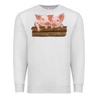 Oatmeal Heather barn pigs Premium Sweatshirt - RanaPortraitStore