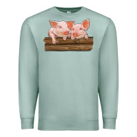 Seafoam barn pigs Premium Sweatshirt - RanaPortraitStore
