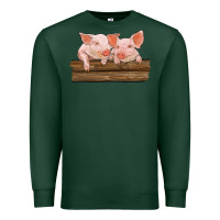 Sports Green barn pigs Premium Sweatshirt - RanaPortraitStore