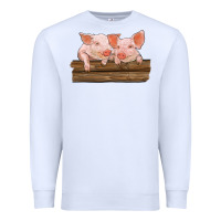 White barn pigs Premium Sweatshirt - RanaPortraitStore