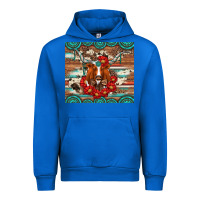 Cobalt longhorn with gemstone Urban Hoodie - Artiststas