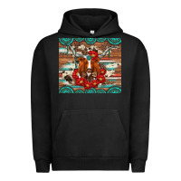 Pigment Black longhorn with gemstone Urban Hoodie - Artiststas