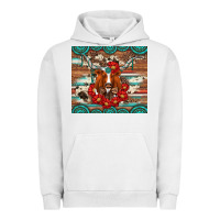 Pigment Lunar Rock longhorn with gemstone Urban Hoodie - Artiststas