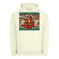 Pigment Pistachio longhorn with gemstone Urban Hoodie - Artiststas