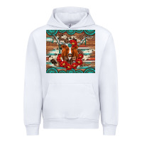White longhorn with gemstone Urban Hoodie - Artiststas