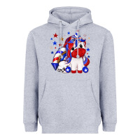 Heather Grey 4th of july american unicorn Heavyweight Hoodie - texasbilliewilder