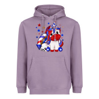 Lavender 4th of july american unicorn Heavyweight Hoodie - texasbilliewilder