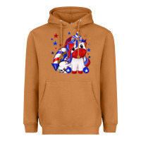 Meerkat 4th of july american unicorn Heavyweight Hoodie - texasbilliewilder