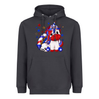 Smoke 4th of july american unicorn Heavyweight Hoodie - texasbilliewilder