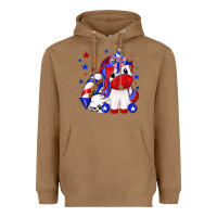Toasted Coconut 4th of july american unicorn Heavyweight Hoodie - texasbilliewilder