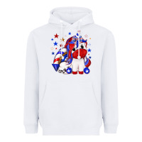 White 4th of july american unicorn Heavyweight Hoodie - texasbilliewilder