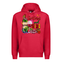 Cardinal Christmas and wine Premium Hoodie - AdoDesignShop