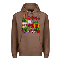 Chestnut Christmas and wine Premium Hoodie - AdoDesignShop