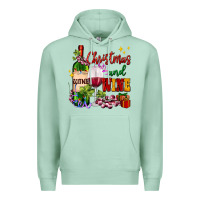 Seafoam Christmas and wine Premium Hoodie - AdoDesignShop