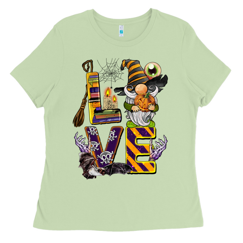 Halloween Love Gnome Ladies Tee by BarkalooDesign | Teevron