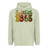 Matcha juneteenth 1865 Heavyweight Hoodie - Zillion Design Studio