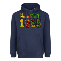 Navy juneteenth 1865 Heavyweight Hoodie - Zillion Design Studio