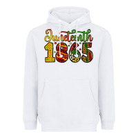 White juneteenth 1865 Heavyweight Hoodie - Zillion Design Studio