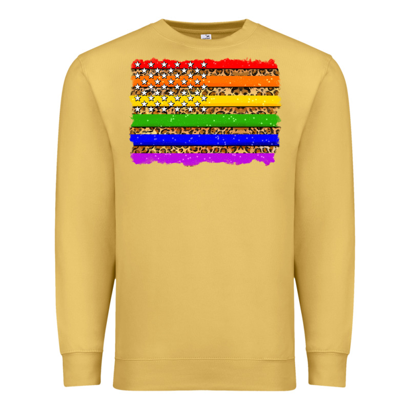 Lgbtq And Usa Flag Premium Sweatshirt by Zillion Design Studio | Teevron