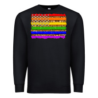 Black lgbtq and usa flag Premium Sweatshirt - Zillion Design Studio