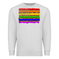 Dove Grey lgbtq and usa flag Premium Sweatshirt - Zillion Design Studio