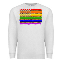 Oatmeal Heather lgbtq and usa flag Premium Sweatshirt - Zillion Design Studio