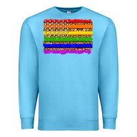 Ocean Blue lgbtq and usa flag Premium Sweatshirt - Zillion Design Studio