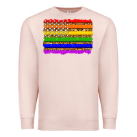 Pale Pink lgbtq and usa flag Premium Sweatshirt - Zillion Design Studio