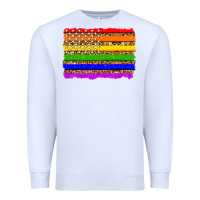 White lgbtq and usa flag Premium Sweatshirt - Zillion Design Studio