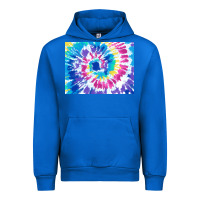 Cobalt tie dye background colourful leopard 2 3200x2400 Urban Hoodie - AdoDesignShop