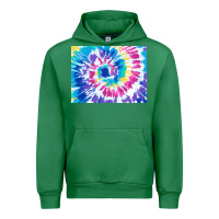 Emerald tie dye background colourful leopard 2 3200x2400 Urban Hoodie - AdoDesignShop