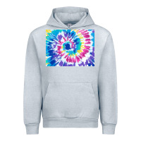 Heather Grey tie dye background colourful leopard 2 3200x2400 Urban Hoodie - AdoDesignShop
