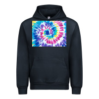 Navy tie dye background colourful leopard 2 3200x2400 Urban Hoodie - AdoDesignShop
