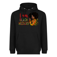 Black i am black history Heavyweight Hoodie - Zillion Design Studio