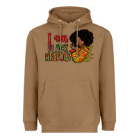 Toasted Coconut i am black history Heavyweight Hoodie - Zillion Design Studio