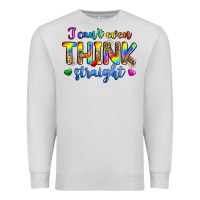 Dove Grey i can't even think straight Premium Sweatshirt - Zillion Design Studio