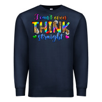 Navy i can't even think straight Premium Sweatshirt - Zillion Design Studio