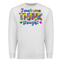 Oatmeal Heather i can't even think straight Premium Sweatshirt - Zillion Design Studio