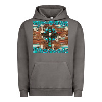 Pigment Tornado gemstone and cross with cowhide Urban Hoodie - Artiststas